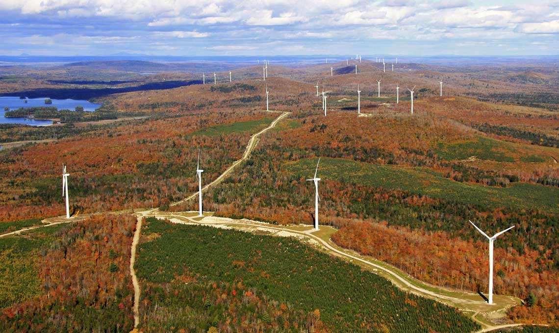 Buffalo Mountain Wind Energy Project fall image